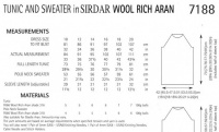 Knitting Pattern - Sirdar 7188 - Wool Rich Aran - Tunic & Sweater